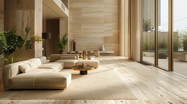 Découvrez l'origine du travertin en déco intérieure